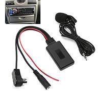 Bluetooth Alpine Cda, Adaptateur de Câble Bluetooth 5.0 AUX avec Voiture Mains Libres Microph Fit pour Alpine Kit ABS DC12V