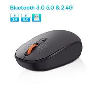 Bluetooth and 2.4G Baseus F01B Souris Sans Fil Bluetooth 5.0 Souris 1600 DPI Silencieux Clic Pour MacBook Tablette PC Portable Gaming Accessoires ""Nipseyteko