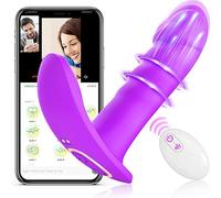 Bluetooth APP f e femme portable Vîbrômâssèur Vîbrànt Femme, ôèuf Gôdèmîchèt Clîtorîdîèn Sàns Fil avec Telecommande a Distance, Sêxtôysè Femme Pu t Massage, Silencieux AM3