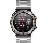 Bluetooth appel smartwatch fréquence cardiaque oxygen de sang ergomètre pas résistant à l'eau C21pro bracelet en acier silver 01