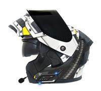 Bluetooth Casques Modulables Moto DOTECE Homologué Casque Moto Modulable Homme Femme Casque Scooter Casque Intégraux Double Visière Casque De Sécurité 29,L:59-60CM