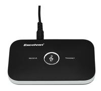 Bluetooth Émetteur Récepteur 2-en-1 Musique Stéréo Audio 3,5mm pour Haut-parleur TV MP3 iPad iPhone Tablette Voiture Noir Excelvan