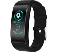 Bluetooth fréquence cardiaque capteur de pression artérielle bracelet vie étanche santé sommeil fitness tracker smart watch noir
