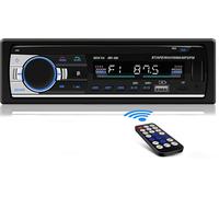 Bluetooth Handsfree Car Radio,2 USB Ports Stereo Radio,1 DIN Car Radio Support FM/AUX/TF/MP3+Remote Control