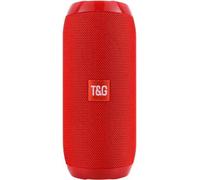 Bluetooth haut-parleur sans fil étanche extérieur stéréo basse USB/TF/FM radio rouge