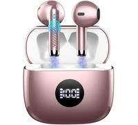 Bluetooth Headphones Bluetooth 5.3, Wireless Headphones With 4 Enc Noise Cancellation Mic, In-Ear Headphones 40 Hours Playtime, Wireless Hifi Stereo Headphones Ip7 Waterproof For Ios & Android