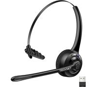Bluetooth Headphones & USB Dongle,Wireless Headphones with Noise Cancelling Microphone for Handsfree with Mute Microphone for Mobile Phone,PC,Home,Office,Call Center