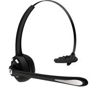Bluetooth Headset with Microphone,V5.1 Wireless Noise Cancelling Headphones Mute Button for Laptop Skype Call Center Office Trucker
