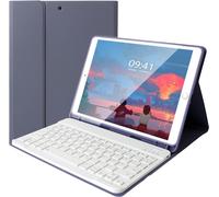 Bluetooth Keyboard for iPad 9.7 Inch, iPad 6 Generation 2018/iPad 5 Gene 2017, iPad Air 2/1, iPad Pro 9.7, with Protective Case, Removable Keyboard - Italian Layout QWERTY - Purple