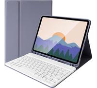 Bluetooth Keyboard for iPad Air 4th Generation 10.9 Inch/iPad Pro 2021/2020/2018 with Protective Case, Removable Wireless Keyboard - Italian Layout QWERTY - Purple
