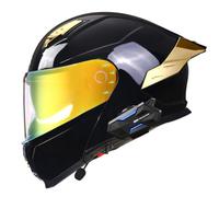 Bluetooth Modulable Casque Moto Homologué DOTECE Flip Up Casque Adulte Moto avec Double Visière Anti-Collision Casques Scooter Casques Integral pour Homme Femme 6,XL:61-62CM