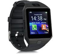 Bluetooth montre Smart Watch Phone DZ09 support de la carte SIM de TF Caméra HD Sync appel SMS pour Android Phone -Noir