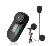 Bluetooth Moto Intercom Système, écran LCD Communication Casque Intercom Multi Interphone Casque Headset 800M pour Moto Ski ATV