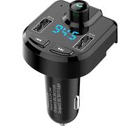 Bluetooth Mp3 Player Hands-free Car Kit Fm Transmitter Dual Usb Fast Charging Charger Neutral EN BT36