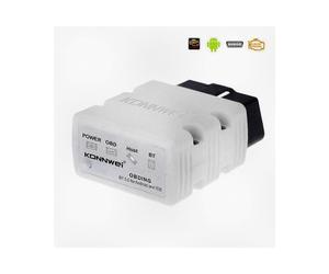 Bluetooth OBD2 OBDII Automotive Scanner Compatible with Android Torque Vehicle Fault Code Reader in Black Color