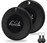 Bluetooth Object Locator Tracker, Works with Locate App (iOS Only), Replaceable Battery, IP67 Waterproof, for Keys/Wallets/Suitcases/Backpacks, 2-Pack