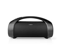 Nedis Boombox Bluetooth Party – 50 W 2.0 6 h AUX/USB IPX5 connectable poignée lumières – Noir