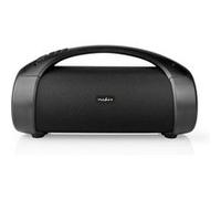 Nedis Boombox Bluetooth Party – 50 W 2.0 6 h AUX/USB IPX5 connectable poignée lumières – Noir