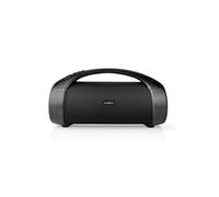 Nedis Boombox Bluetooth Party – 50 W 2.0 6 h AUX/USB IPX5 connectable poignée lumières – Noir