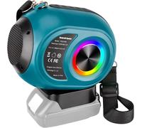 Bluetooth Speaker For Makita Battery 18V Lxt Wireless Speaker With Hd Sound Tws Pairing Bt5.3 For Construction Site/Home/Party/Outdoor/Beach/Gift(Battery Not Included)