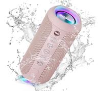 Bluetooth Speaker with LED Light,Mini,Portable,Hands-Free Function,Wireless,IPX7 Water Protection and 360° Surround Sound with AUX TF Outdoor!