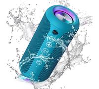 Bluetooth Speaker with LED Light,Mini,Portable,Hands-Free Function,Wireless,IPX7 Water Protection and 360° Surround Sound with AUX TF Outdoor
