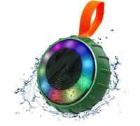 Bluetooth Speaker With Rgb Light Waterproof Ipx6 Wireless Speaker With Stereo Battery 68H Tf Card Portable Bluetooth Speaker For Mobile Phone Outdoor Shower Party Bicycle Green