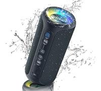 Bluetooth Speakers 40W Portable Stereo Wireless Ipx7 Waterproof With Deep Bass/Led Light/30H Battery/Tf Card/Aux True Wireless Stereo Speaker For Indoor And