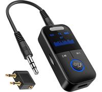 Bluetooth Transmitter, Bluetooth Adapter 4 In 1, Bluetooth Receiver With Smart Digital Display, Suitable For Mobile Phones, Computers, Stereos And Devices