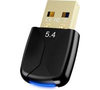 Bluetooth Usb Stick For Pc, 5.4 Bluetooth Dongle Low Latency 20 M Range Plug Play Windows 11/10/8.1/7, Edr Usb Stick Bluetooth Adapter For Pc Keyboard Mouse Headset Game Controller