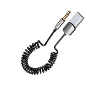 (Bluetooth v5.0) Adaptateur auxiliaire Bluetooth Messager avec prise jack 3,5 mm et sortie USB pour