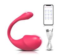Bluetooth Vibromasseur avec App à Distance,Petit Vibro couple à distance C L E V E F E,C L E Vîḃrāʼnťe A Distance HU-6