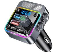Bluetooth Voiture,Transmetteur FM Bluetooth,Charge Rapide PD 36W QC3.0 18W | Gizmovine Allume Cigare avec La Musique, Téléphone Main Libre,Basses,Adaptateur Radio pour Autoradio, Lecteur MP3 Audio