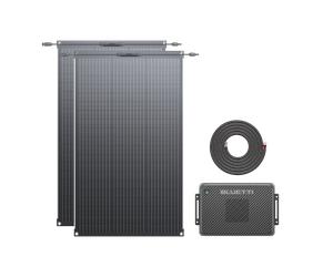 BLUETTI Charger 2 | Chargeur DC double 1 200 W pour alternateur et solaire - Charger 2 + 200 W PV100FX | Alternateur 800W | 200 W solaire