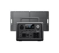 BLUETTI EB3A Station électrique portable | 600 W / 268 Wh - EB3A + 100W | 600 W 268 Wh | 100 W Kit solaire