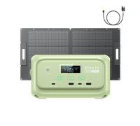 BLUETTI Elite 10 Mini Station Électrique - Elite 10 + 100W (Vert clair citron) | 128 Wh,200 W | 100 W Panneau solaire