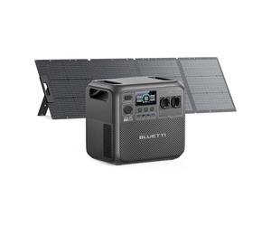 BLUETTI Elite 200 V2 Générateur Électrique Portable avec 200W Panneau Solaire, 2073,6Wh avec 2 Prises CA 2600W, Durée de Vie de 17 Ans, Alimentation de Secours LiFePO4 pour Camping-car