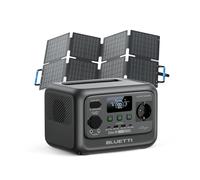 BLUETTI Elite 30 V2 Générateur Portable Urgence avec Panneau Solaire 60W (Expédié Séparément), 288Wh 600W (Puissance de Surcharge 1500W), Solaire/CAC/Voiture, Pour Panne Courant, Camping