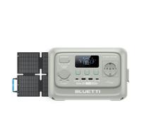 BLUETTI Elite 30 V2 Station électrique portable | 600 W 288 Wh - Elite 30 V2 (Gris Doha)+PV60 | 600 W 288 Wh 60 W Solaire