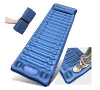 BLUEVER Matelas de Camping, Matelas autogonflant de 14 cm d'épaisseur pour l'extérieur avec Pompe à Pied, Matelas pneumatique imperméable et Durable pour la randonnée et Le Sac à Dos