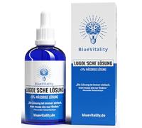 BlueVitality | 100 ml d'iode de Lugol à 5 % | Testé et certifié par un laboratoire indépendant | Pipette incluse | Qualité allemande