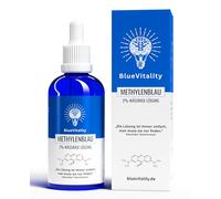 BlueVitality 2% | double concentration | 100ml solution de bleu de méthylène 2% | Qualité pharmaceutique | 100% USP | Made in Germany | Testé par un laboratoire indépendant | Pipette incluse