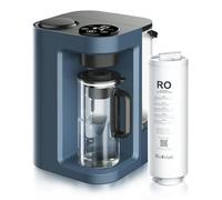 Bluevua RO100ROPOT-Lite (UV) Système de filtration à eau RO pour plan de travail, purification en 7 étapes avec UV et reminéralisation, purificateur d'eau portable 3:1