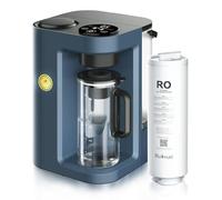 Bluevua RO100ROPOT-Lite (UV) Système de filtration à eau RO pour plan de travail, purification en 7 étapes avec UV et reminéralisation, purificateur d'eau portable 3:1