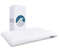 Bluewave Bedding Oreiller Ultra Fin en Mousse à mémoire de Forme en Gel pour dormeurs sur Le Ventre et Le Dos - Design Fin et Plat pour l'alignement du Cou Cervical et Un Sommeil Plus Profond (7,9 cm