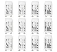 BlueXP 12 Pièces Starter S10 Ampoule Tube Fluorescent Starter 4-80W 200-250V Starter pour Tubes Fluorescentes Lampes