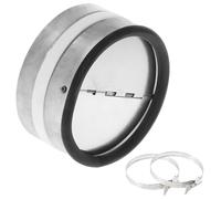 BlueXP Raccord Clapet Anti-retour DN 100 mm Clapet Anti Retour en Acier Galvanisé avec Rabats en Aluminium en Caoutchouc d'étanchéité pour Hottes de Cuisine Aspirante Gaines Système de Ventilation