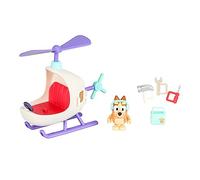 Bluey 17560 Véhicule et Figurine BINGO'S Helicopter, Petit, Blanc