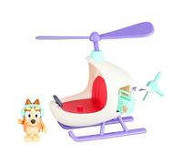 Bluey 17560 Véhicule et Figurine BINGO'S Helicopter, Petit, Blanc