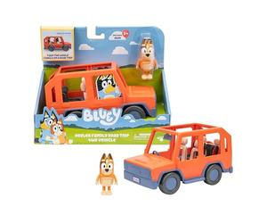 BlueY 4x4 de la Famille Bouvier pour Road Trip, Contient Une Figurine articulée de Chilli, Toit Ouvert pour Installer Facilement 4 Figurines, adapté aux Figurines de 6 cm (vendues séparément)